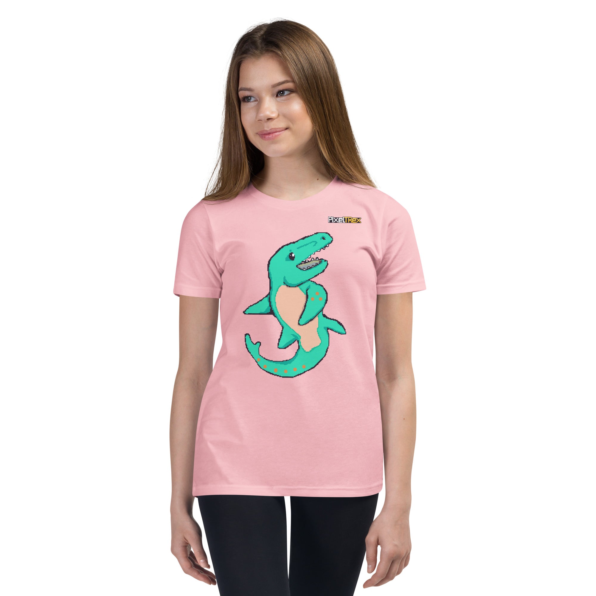 PixelTRex™ – Mosa the Mosasaurus Pixel Creature Youth T-Shirt