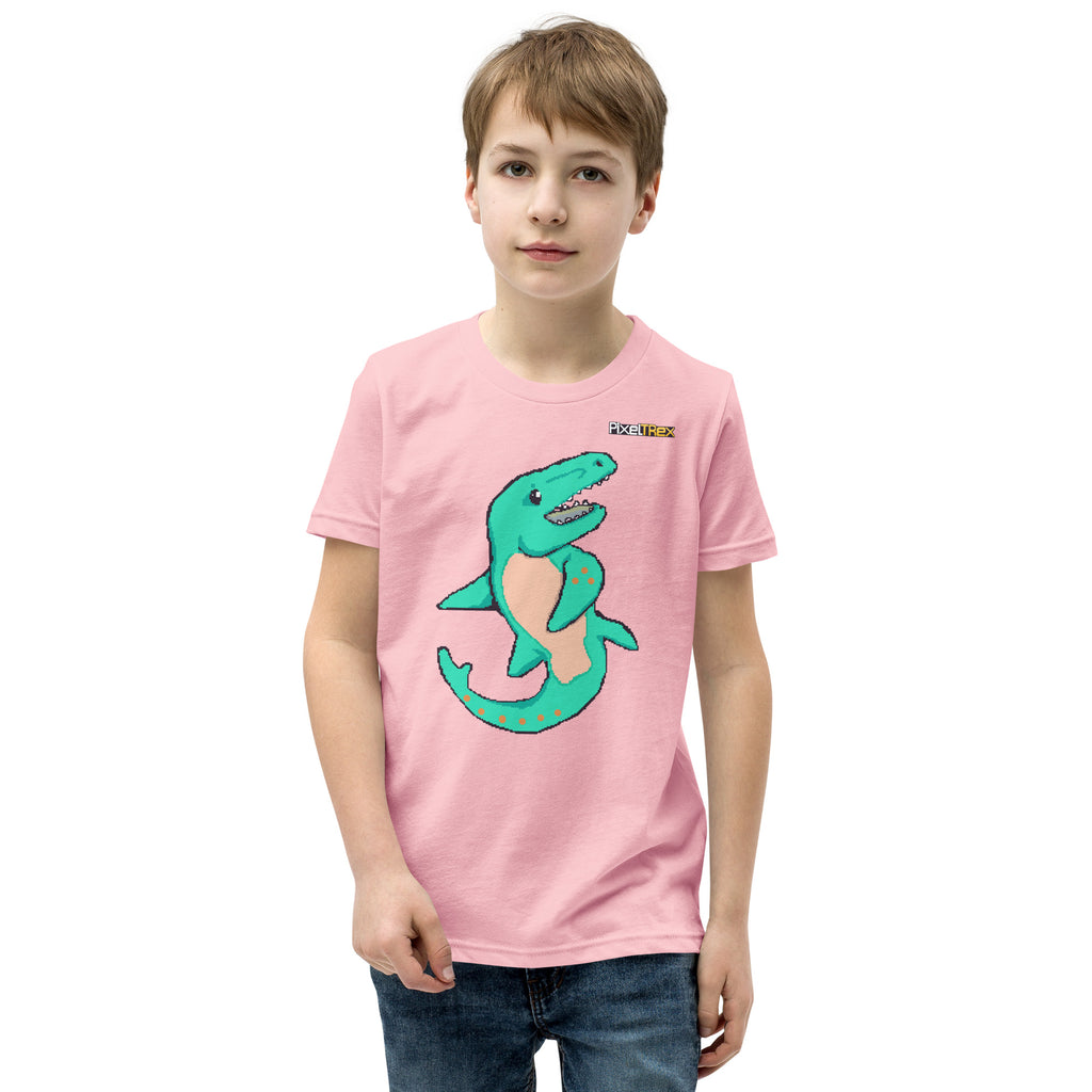 PixelTRex™ – Mosa the Mosasaurus Pixel Creature Youth T-Shirt
