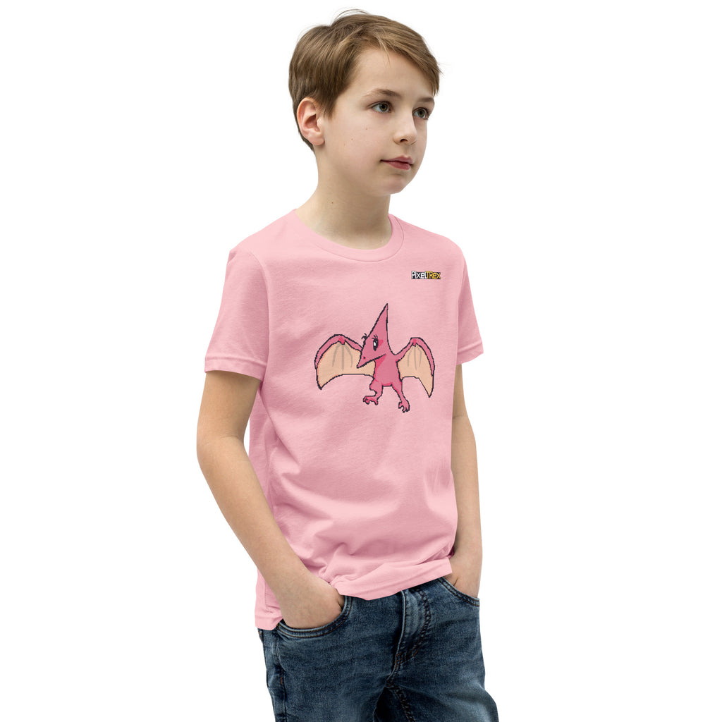 PixelTRex™ – Tera the Pteranodon Pixel Creature Youth T-Shirt