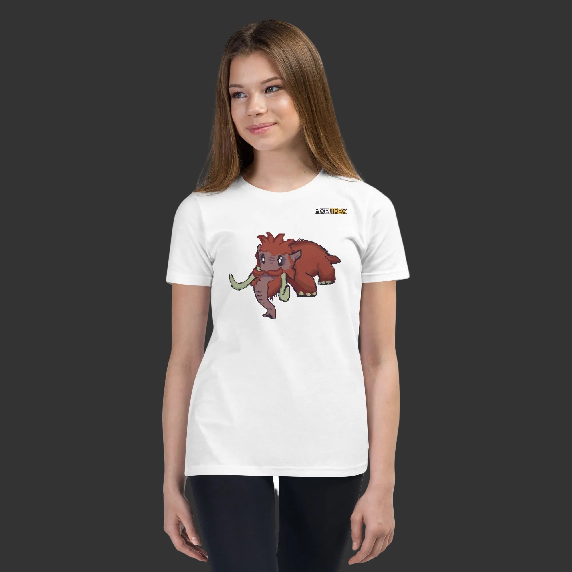PixelTRex™ – Mammo the Mammoth Pixel Creature Youth T-Shirt