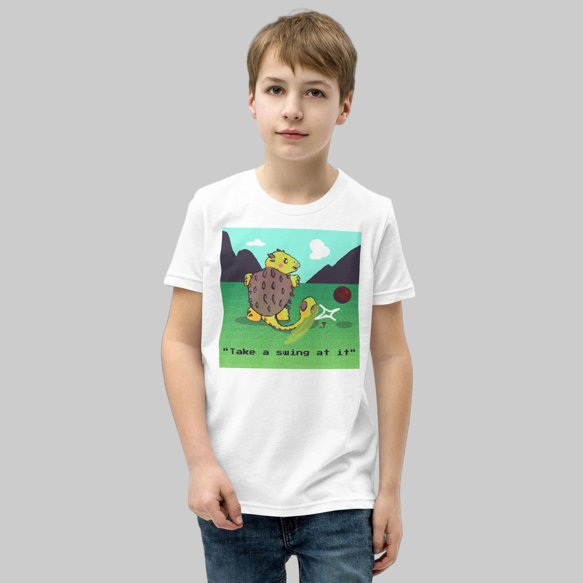 PixelTRex™ – Anky “Take a swing at It” Youth T-Shirt
