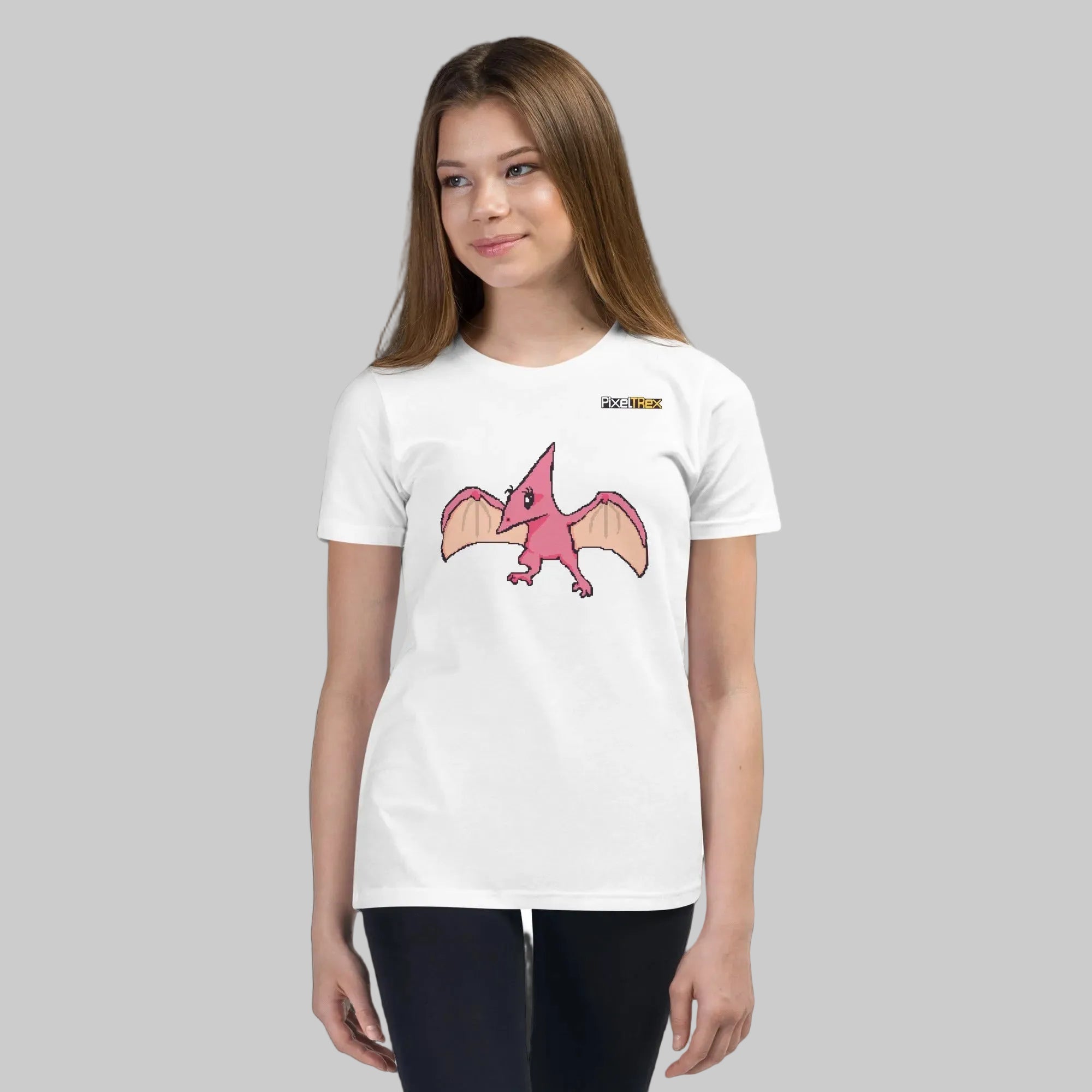 PixelTRex™ – Tera the Pteranodon Pixel Creature Youth T-Shirt
