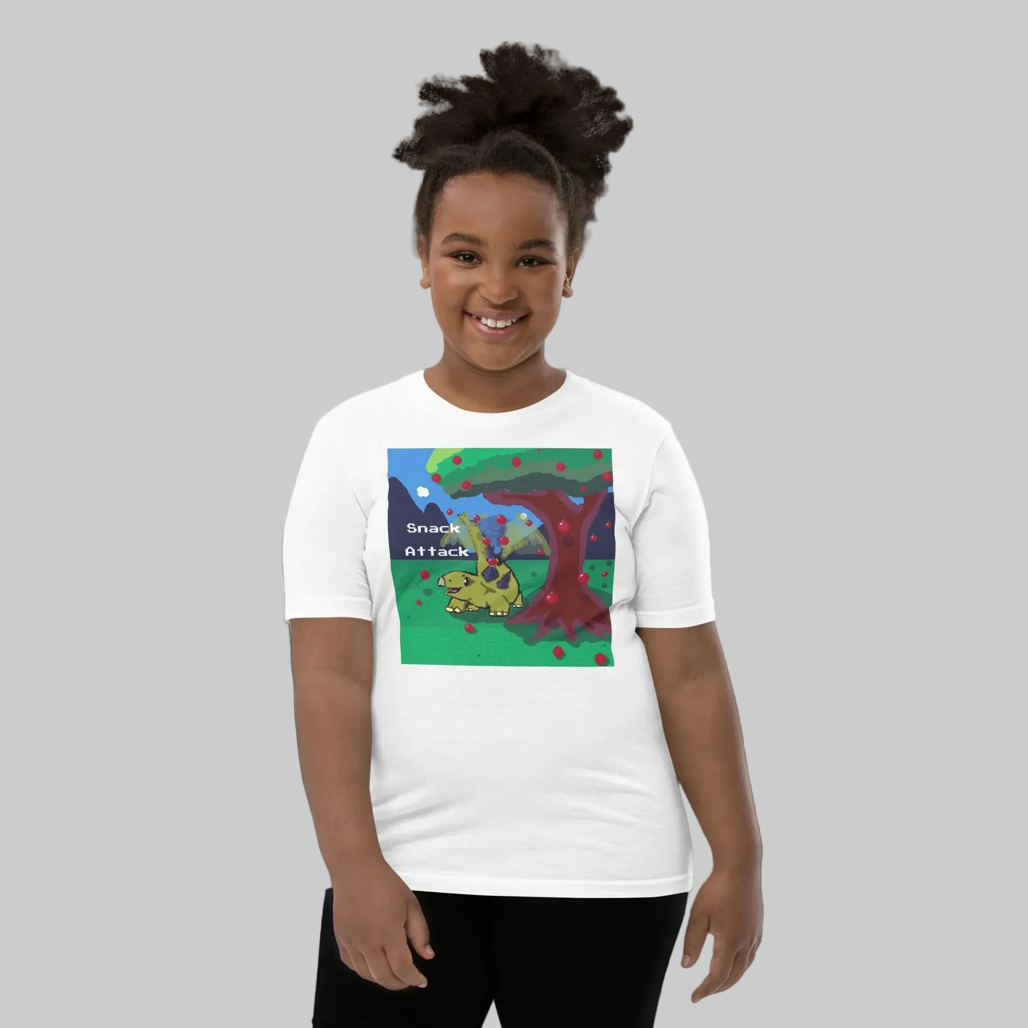 PixelTRex™ – Stego “Snack Attack” Youth T-Shirt