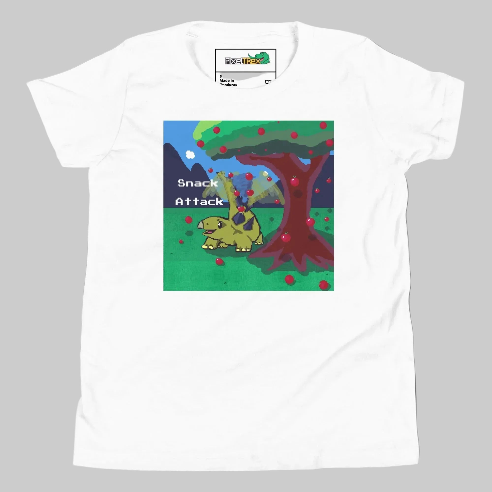 PixelTRex™ – Stego “Snack Attack” Youth T-Shirt