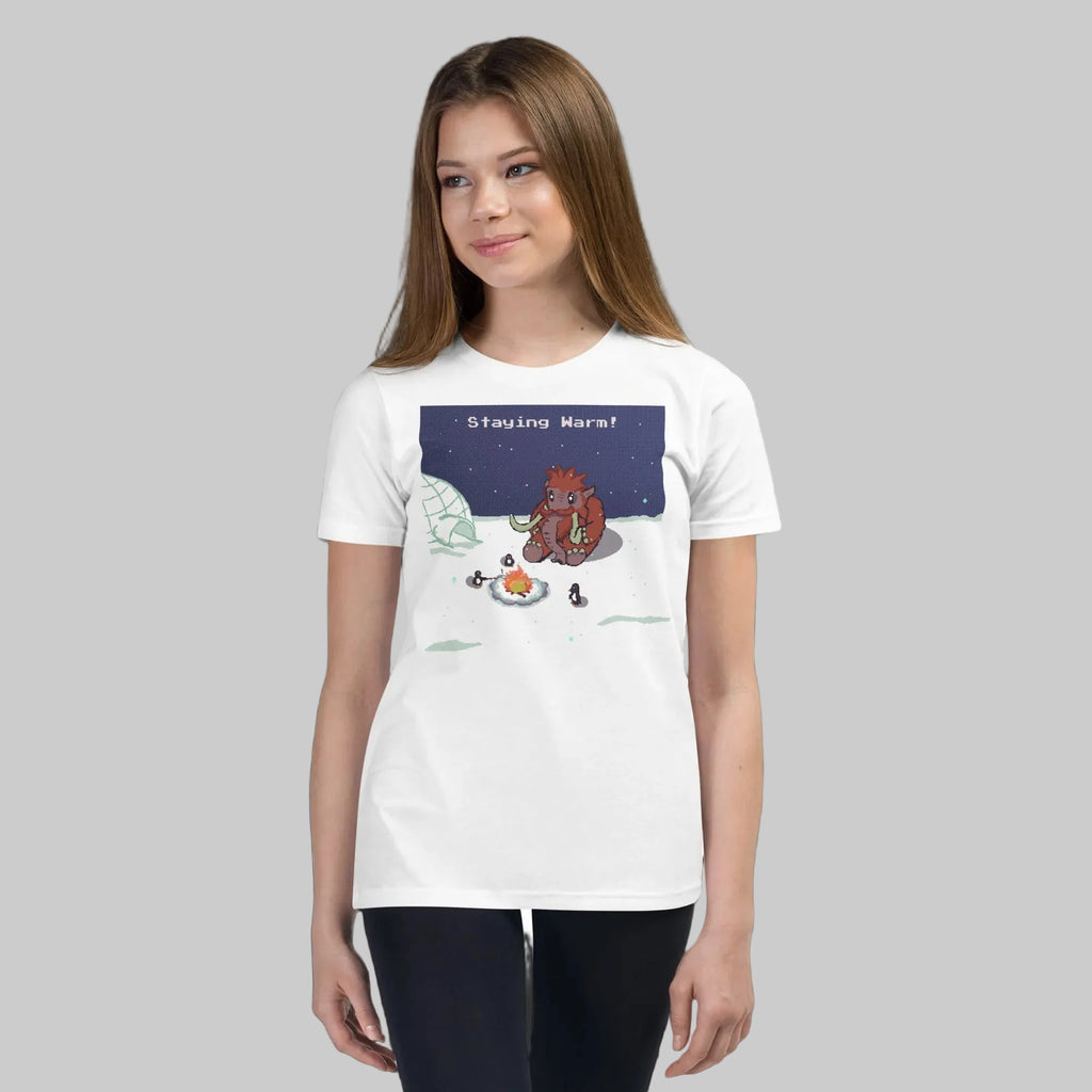 PixelTRex™ – Mammo “Staying Warm!” Youth T-Shirt