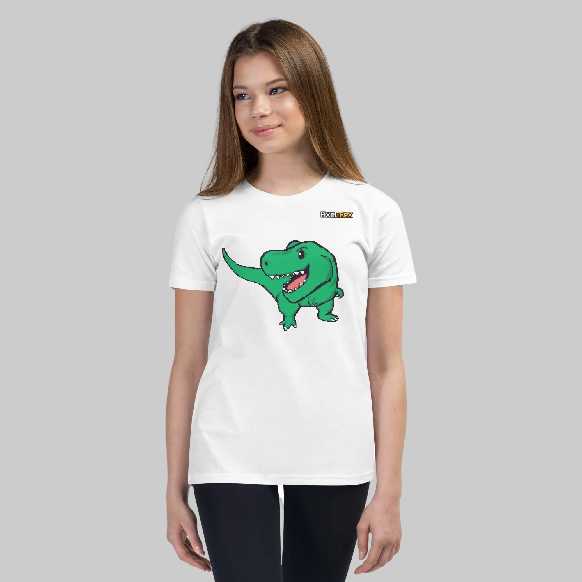 PixelTRex™ – Trex the T-Rex Pixel Dinosaur Youth T-Shirt