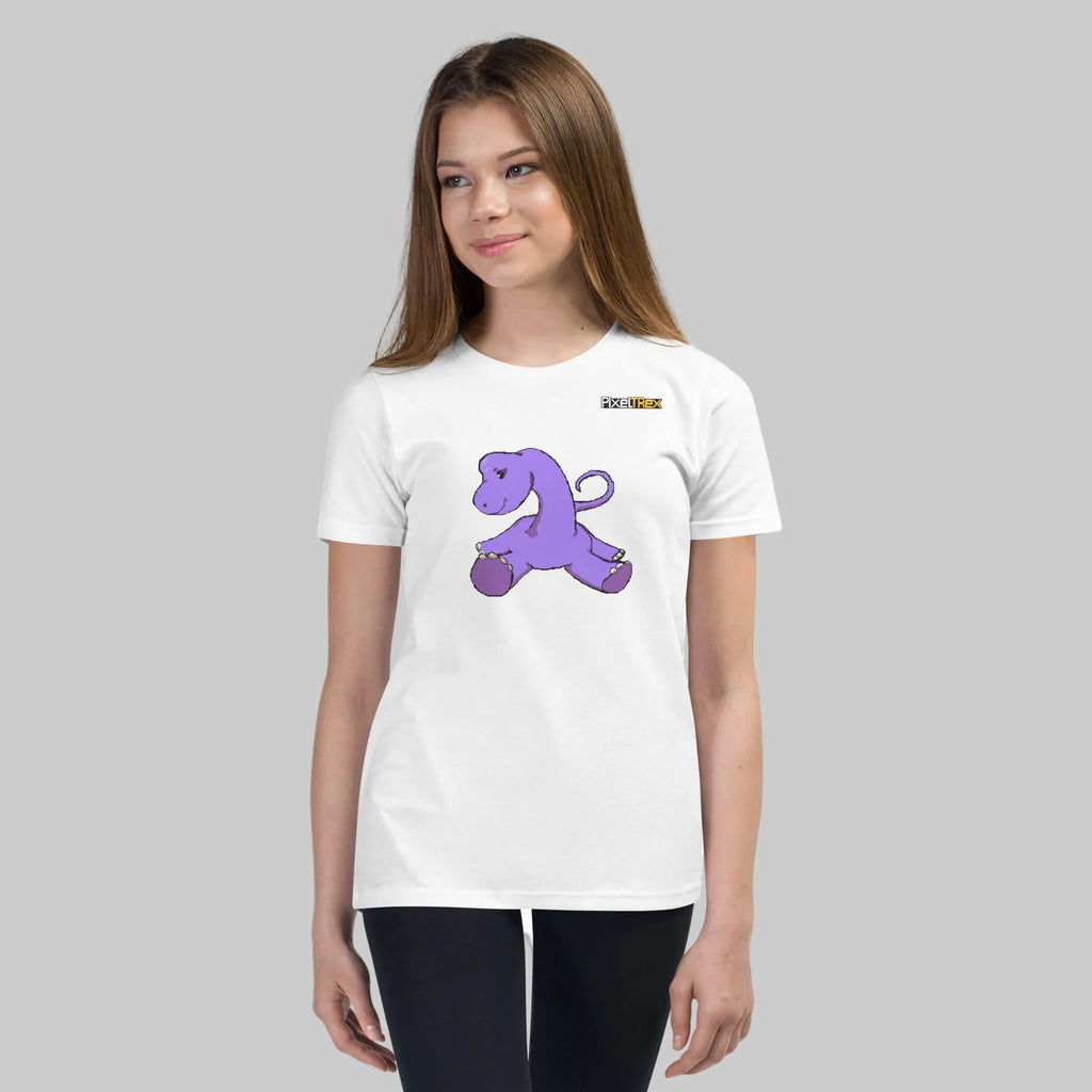 PixelTRex™ – Bracey the Brachiosaurus Pixel Dinosaur Youth T-Shirt
