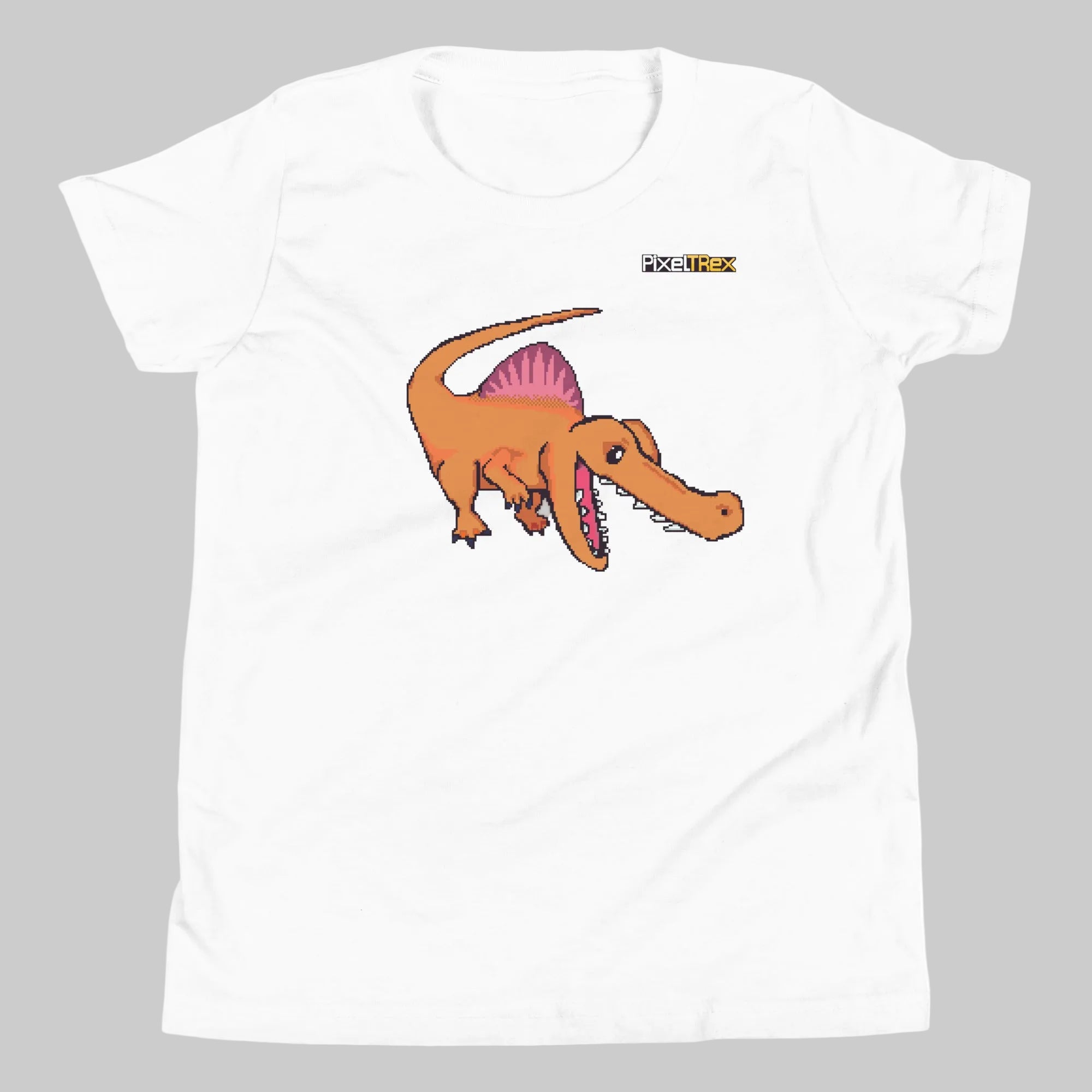 PixelTRex™ – Spino the Spinosaurus Pixel Dinosaur Youth T-Shirt