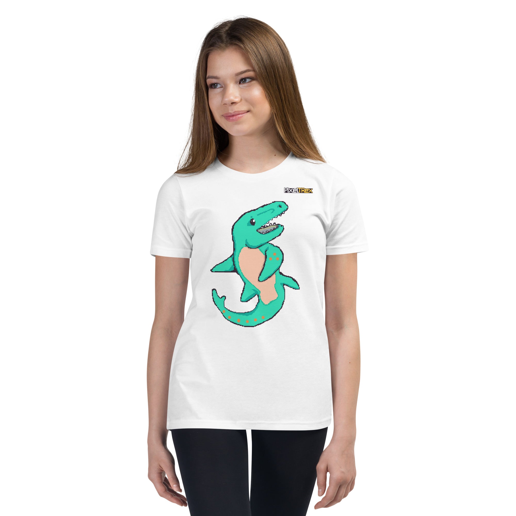 PixelTRex™ – Mosa the Mosasaurus Pixel Creature Youth T-Shirt