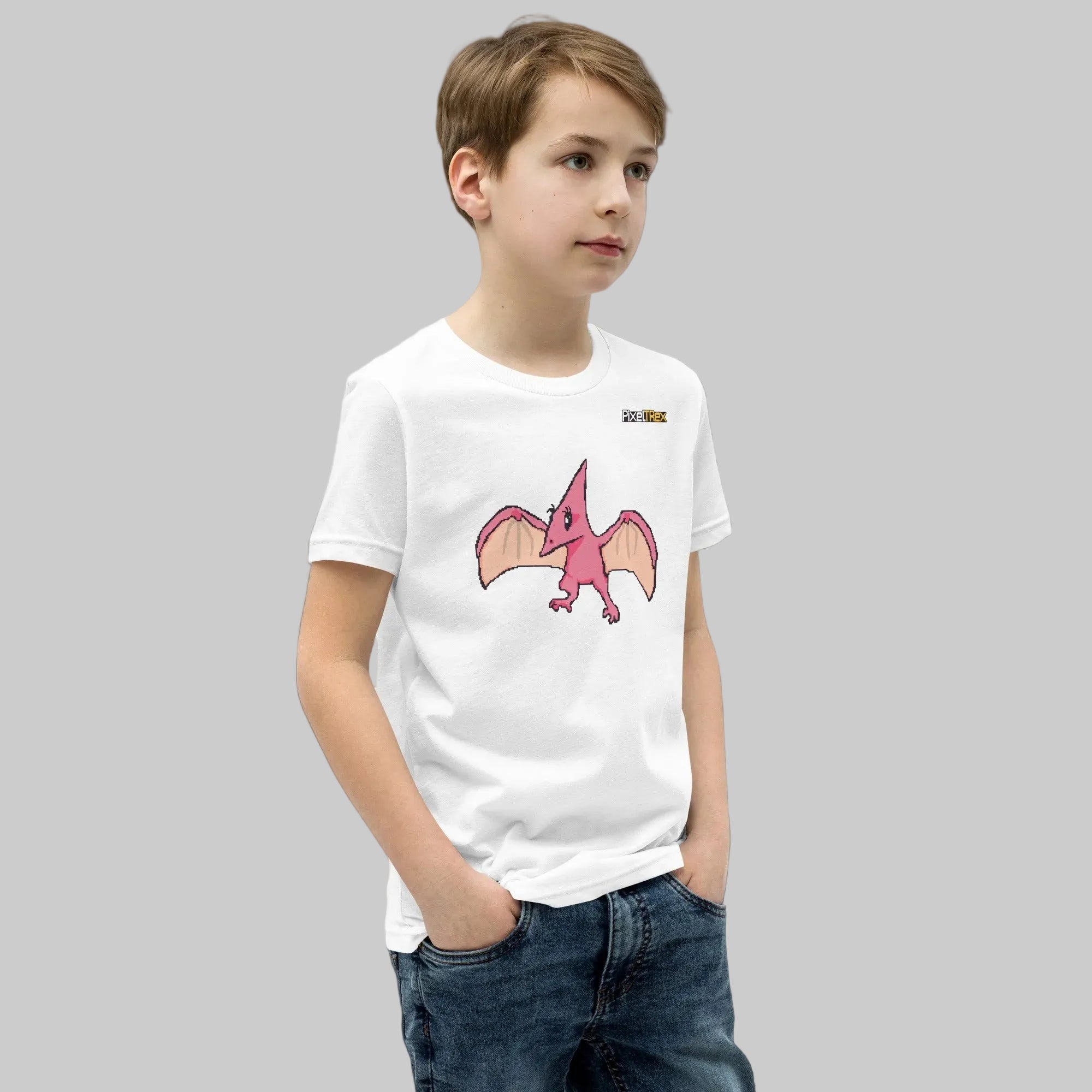 PixelTRex™ – Tera the Pteranodon Pixel Creature Youth T-Shirt